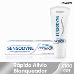 SENSODYNE - Crema Dental Rapido Alivio Blanqueador X 100gr