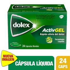 DOLEX - Activgel 500mg X 24 Cápsulas Liquidas