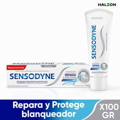 SENSODYNE - Crema Dental Blanqueadora Repara Y Protege X 100g