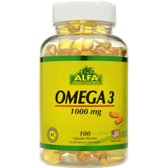 ALFA VITAMINS - Omega 3 1000gr X 100 Capsulas