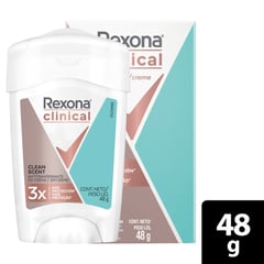 REXONA - Desodorante Clinical Clean Scent X 48g