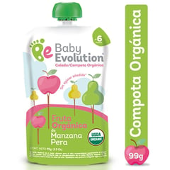 BABY EVOLUTION - Compota Manzana Pera 99gr