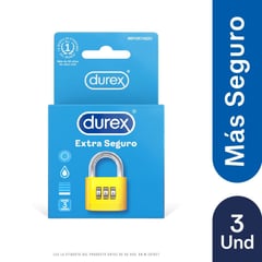 DUREX - Condones Extra Seguro X 3und