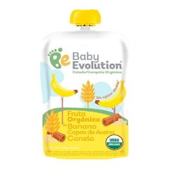 BABY EVOLUTION - Compota Banano Avena Canela X 99g