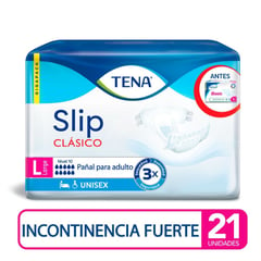 TENA - Pañal Slip Clasico Large X 21und