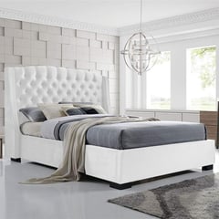 EKONOMODO COLOMBIA - Cama Queen + Cabecero Italia Blanco