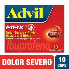ADVIL - Max 400mg Caja X 10 Capsulas Liquidas