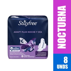 STAYFREE - Toalla Higienica Adapt Plus Noche Y Dia X 8und