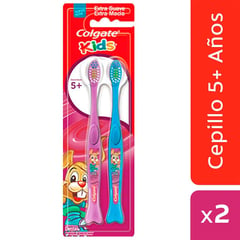 COLGATE - Cepillo Dental Kids 5+ Años X 2und