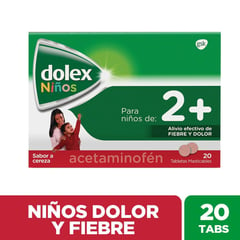 DOLEX - Niños 100mg X 20 Tabletas Masticables