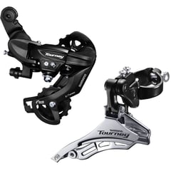 SHIMANO - Grupo tourney tensor y descarrilador 7 vel bicicleta