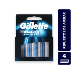 GILLETTE - Repuestos Para Afeitar Gillette Mach3 Turbo X 4und