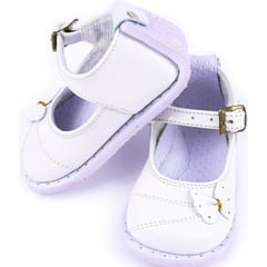 ZAPATICOS NOTUERCE - Zapato bebe niña bautizo blanco.