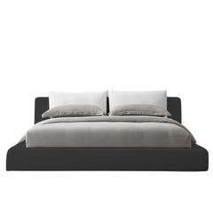 EKONOMODO COLOMBIA - Cama Queen + Colchón 1 Pillow 28 Cm + Cabecero Astoria Negro