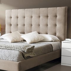 EKONOMODO COLOMBIA - Cama King + Cabecero Luxury Taupe