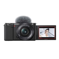 SONY - Camara Sony ZV-E10 Kit lente 16-50 mm 24,2 MPX 4K