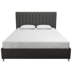 EKONOMODO COLOMBIA - Combo Cama Cabecero Gris plomo King Natura,