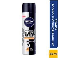 NIVEA - Desodorante Men Black & White Aerosol X 150ml