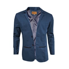 GENERICO - Chaqueta Tipo Bleiser en Dril Para Hombre SIN CODERAS AZUL PETROLEO