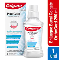 COLGATE - Enjuague Bucal Periogard Sin Alcohol X 250ml