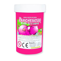 PARCHESITOS - Vinilo rosado fluorescente x 125 cc .