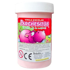 PARCHESITOS - Vinilo escolar color rosado x 125 cc .
