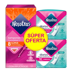 NOSOTRAS - Oferta Tampones Con Aplicador Supero X 8 Und + Prot