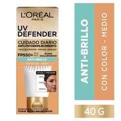 LOREAL PARIS - Protector Solar Loreal Uv Defender 50spf X 40g