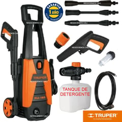 TRUPER - Hidrolavadora 1800 psi 2 hp + dispènsador jabon + alta presion