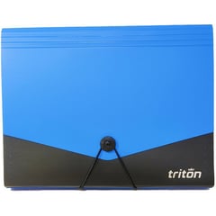 TRITON - Carpeta archivador de fuelle expandible x 12 bolsillos carta