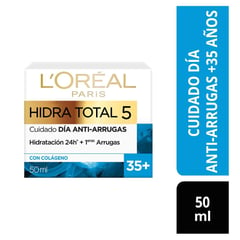 LOREAL PARIS - Crema Facial Humectante +35 L'oréal Paris Hidra Total 5 Expe