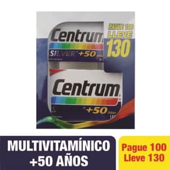 CENTRUM - Oferta Silver X 100 Tabletas Gratis 30 Tabletas