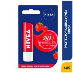 NIVEA - Protector Labial Fresa Shine X 4.8g