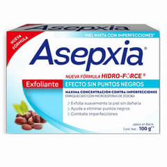 ASEPXIA - Jabon Facial Antiacne Exfoliante 100g