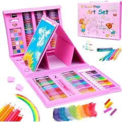 SWISSHOME DR HOFFMAN - Kit De Arte Infantil De 208 Piezas Pintar ROSADO