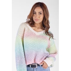 DREAMER - Sweater Degrade Verde Para Mujer.