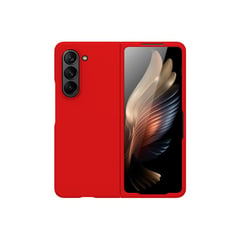 GENERICO - Funda Silicone Compatible con Samsung Galaxy Z Fold5 Rojo