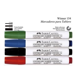 FABER CASTELL - Marcador Borrable Para Tablero X 4 Unds.