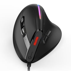 ZELOTES - Mouse Gamer Programable Vertical Ergonomico 9 Botones T50