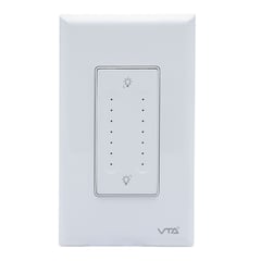 VTA CASA INTELIGENTE - Interruptor pulsador doble dimerizable Switch IOT VTA Smart Home