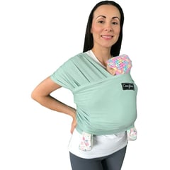 COZYTOS - Fular CONVENCIONAL- MENTA cargador porta bebes