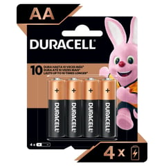 DURACELL - Pilas Alcalinas Aa De Larga Duración - Pack De 4