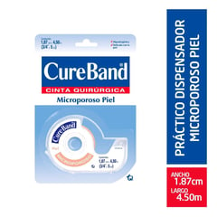 CURE BAND - Cinta Micropore Cureband Piel 1.87cm X 4.5m