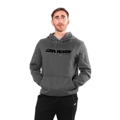 KRUNNER - Saco Hoodie Para Hombre Gris Oscuro