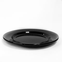 CRIOLLA - Plato plano 26 cm negro Peltre.