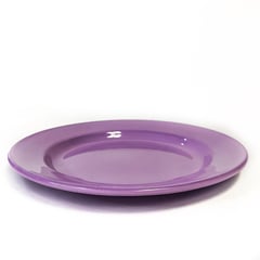 CRIOLLA - Plato plano 26 cm lila Peltre.