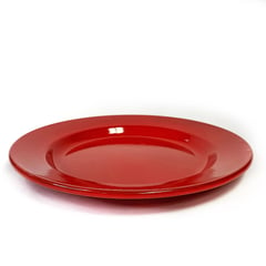 CRIOLLA - Plato plano 26 cm rojo Peltre.