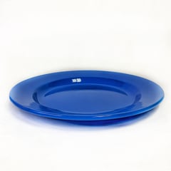 CRIOLLA - Plato plano 26 cm azul Peltre.