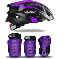 CANARIAM - Kit de Protección C2 Casco Para Patinaje Talla S