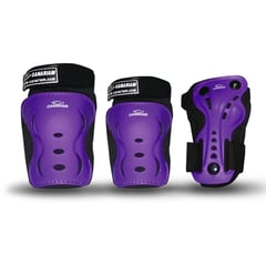 CANARIAM - Kit de Protección Para Patinaje C2 Morado Talla XS